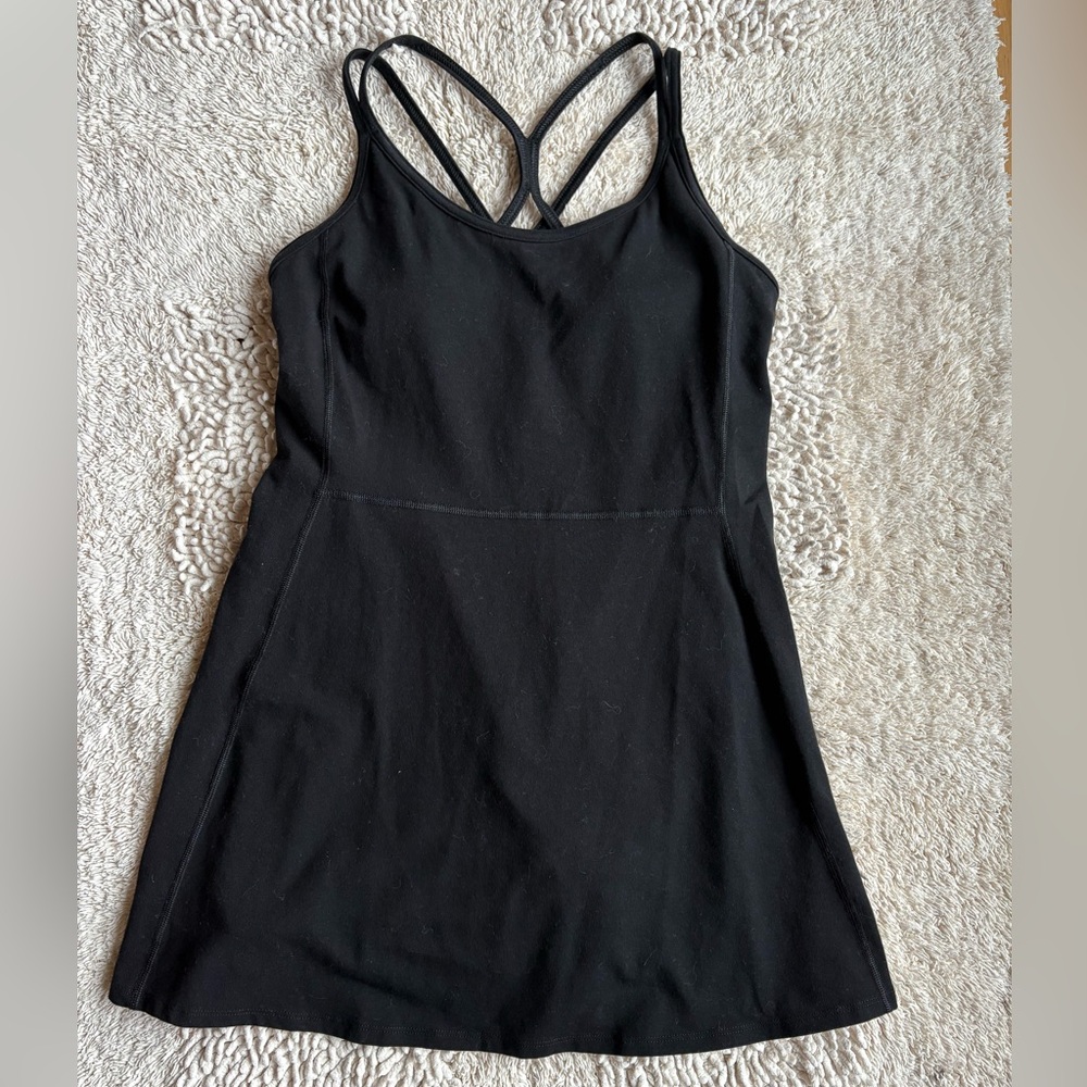 Old Navy Black Strappy Mini Dress with Shorts